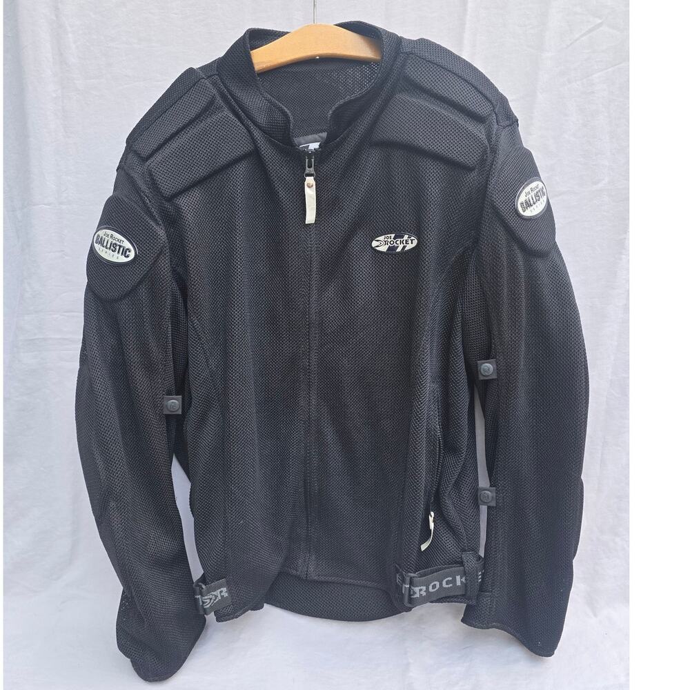 Joe Rocket Ballistic Series Mesh Motorcycle Jacket Black Armored Padded 3XL